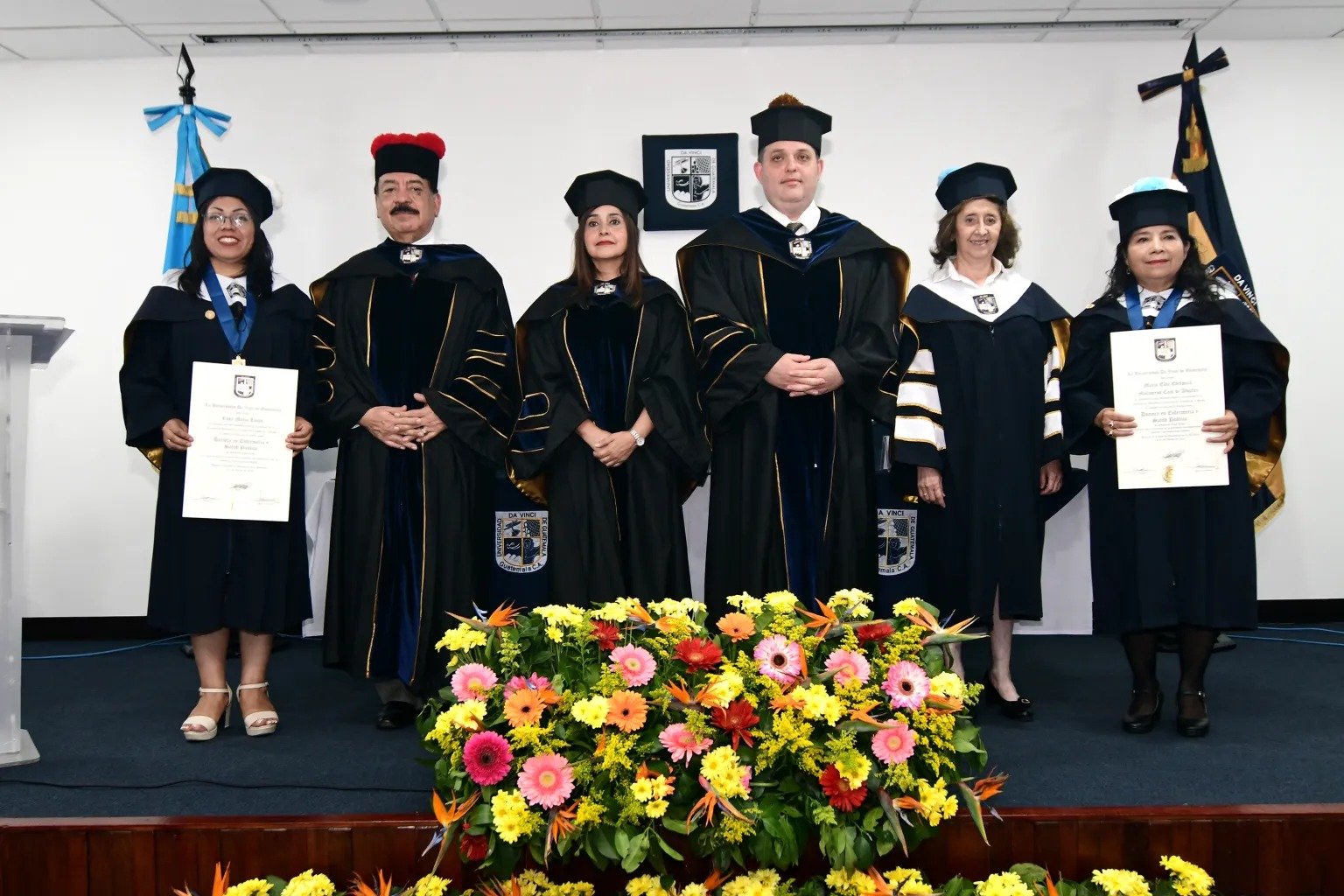 Primera promoción de Doctoras en Enfermería y Salud Pública, Universidad Da Vinci de Guatemala.