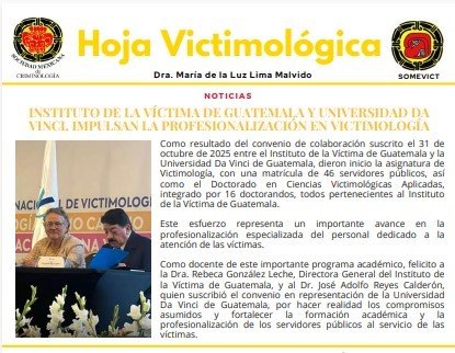 Acontecimientos relevantes para la Criminología por SOMECRIME